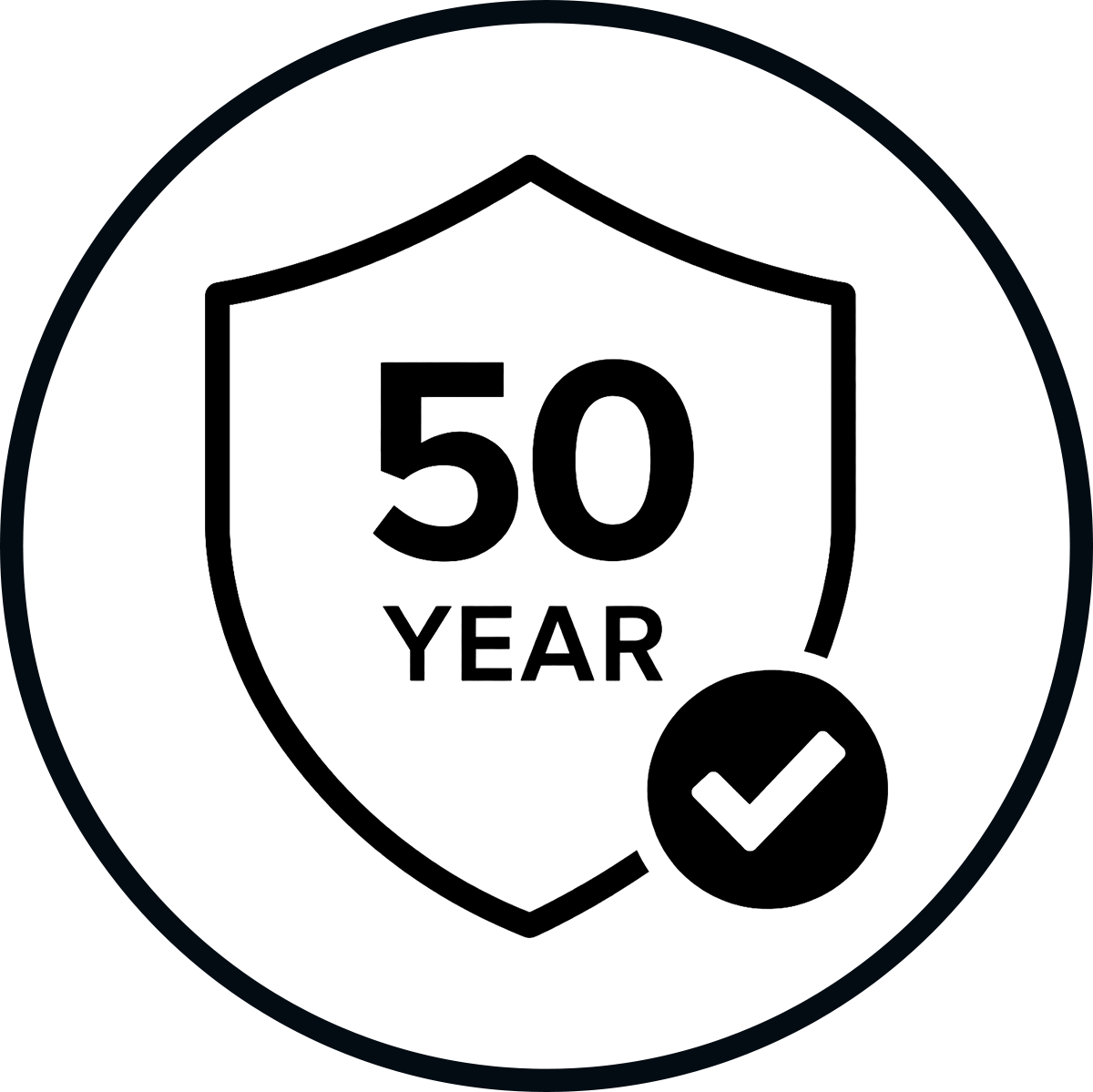 50 year warranty icon