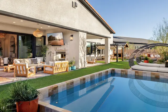 Venice Southern Limestone stone veneer featured on HGTV's Rock the Block Season 7